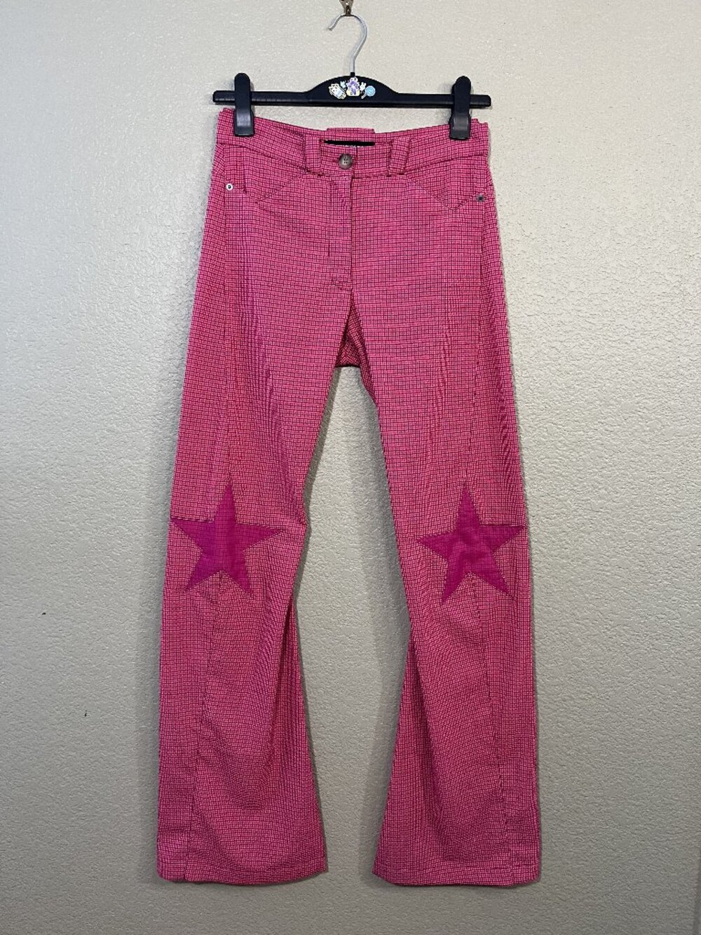 Kiko Kostadinov Pink Check Estelle Trousers